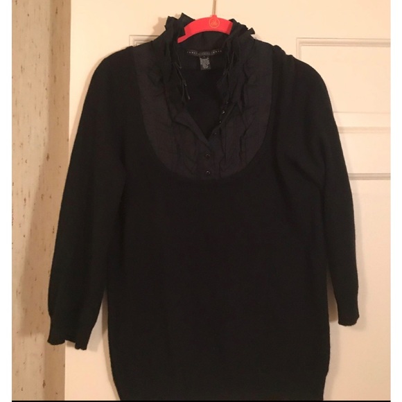 Robert Rodriguez ruffle neck dickie sweater - Picture 1 of 4